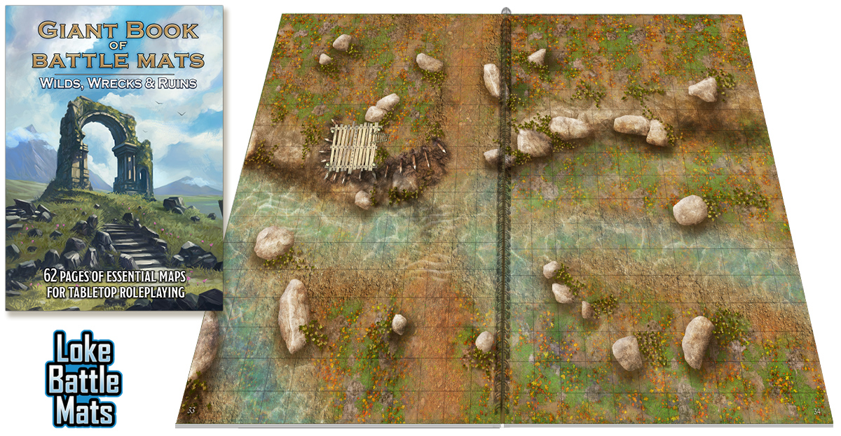 Big Book of Battle Mats Revised by Loke, Accessory for Tabletop Roleplaying  Games: Loke: 5060703680454: : Books