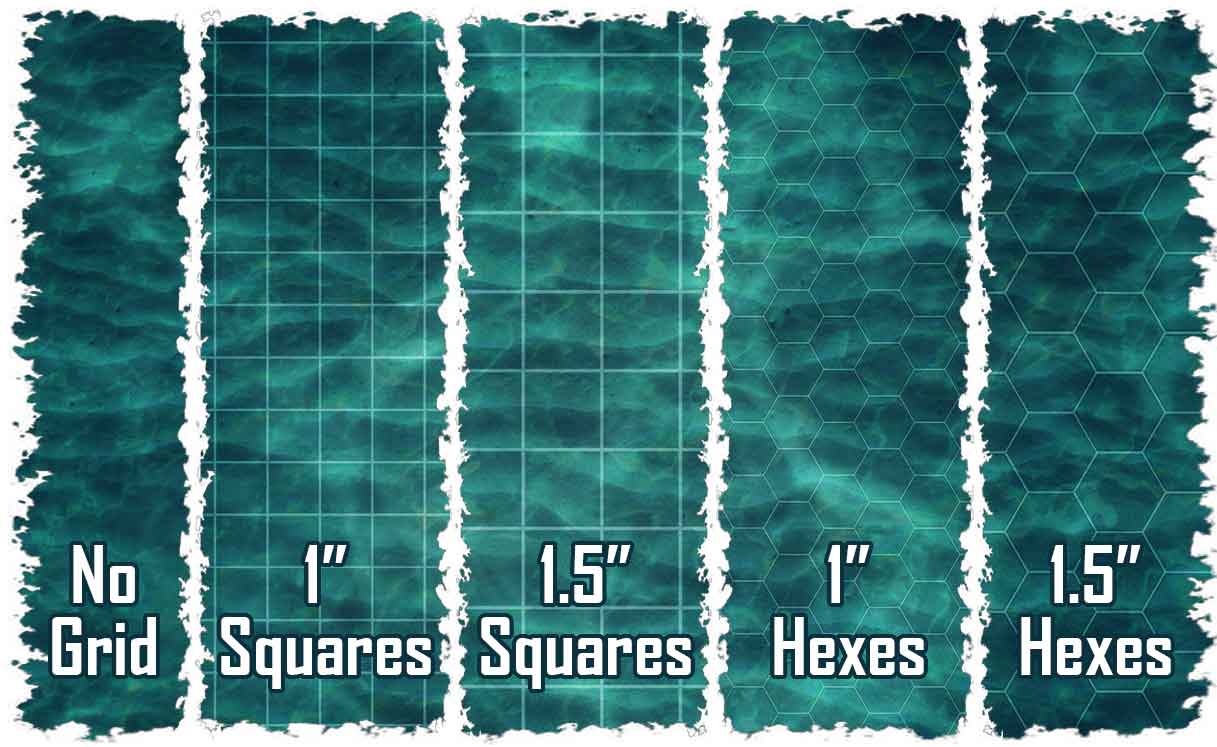 RPG Encounter Mats - Sizes and Overlays